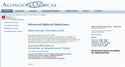 Desktop Screenshot of allwoodoptical.com