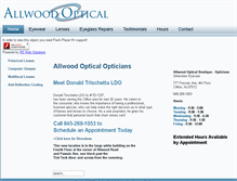 Tablet Screenshot of allwoodoptical.com